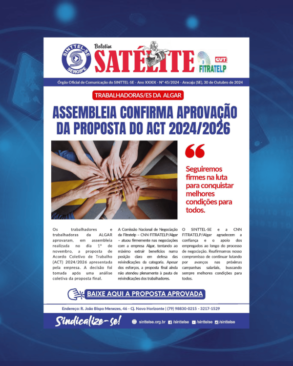 Assembleia confirma aprovação da proposta do ACT 2024/2026 da ALGAR